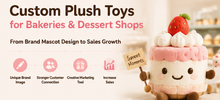 Custom Plush Toy Ideas for Bakeries & Dessert Shops